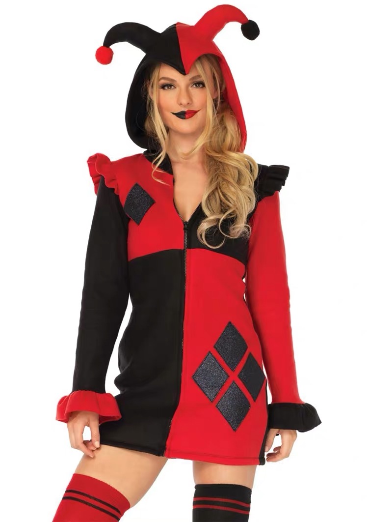 F1908 Sexy Clown Halloween Costume